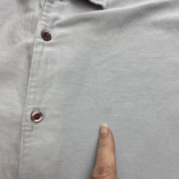 Vintage Zeelander Surfer Shirt Mens XL Blue Cotton Short Sleeve Button Up AOP - Picture 9 of 9